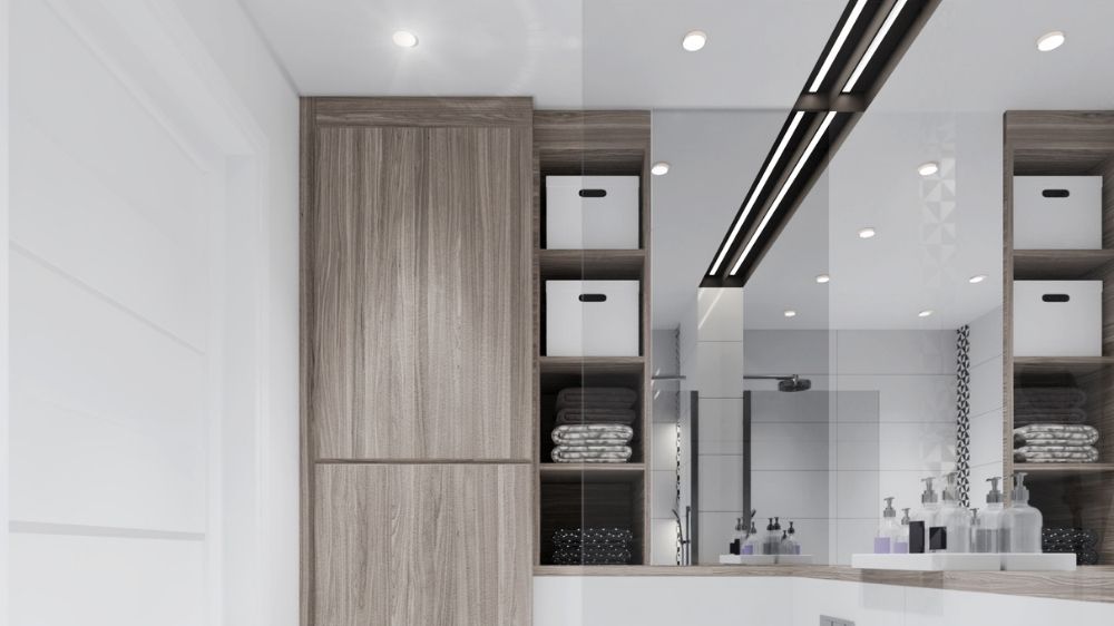 oświetlenie do łazienki - łazienka w bloku